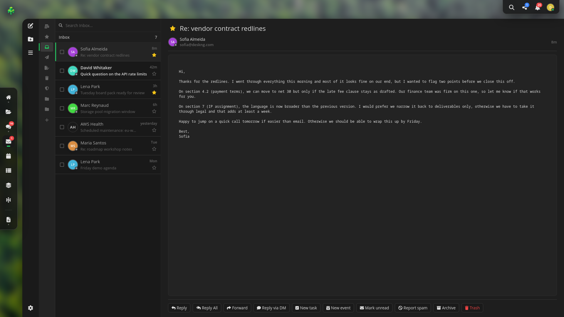 Mail app screenshot