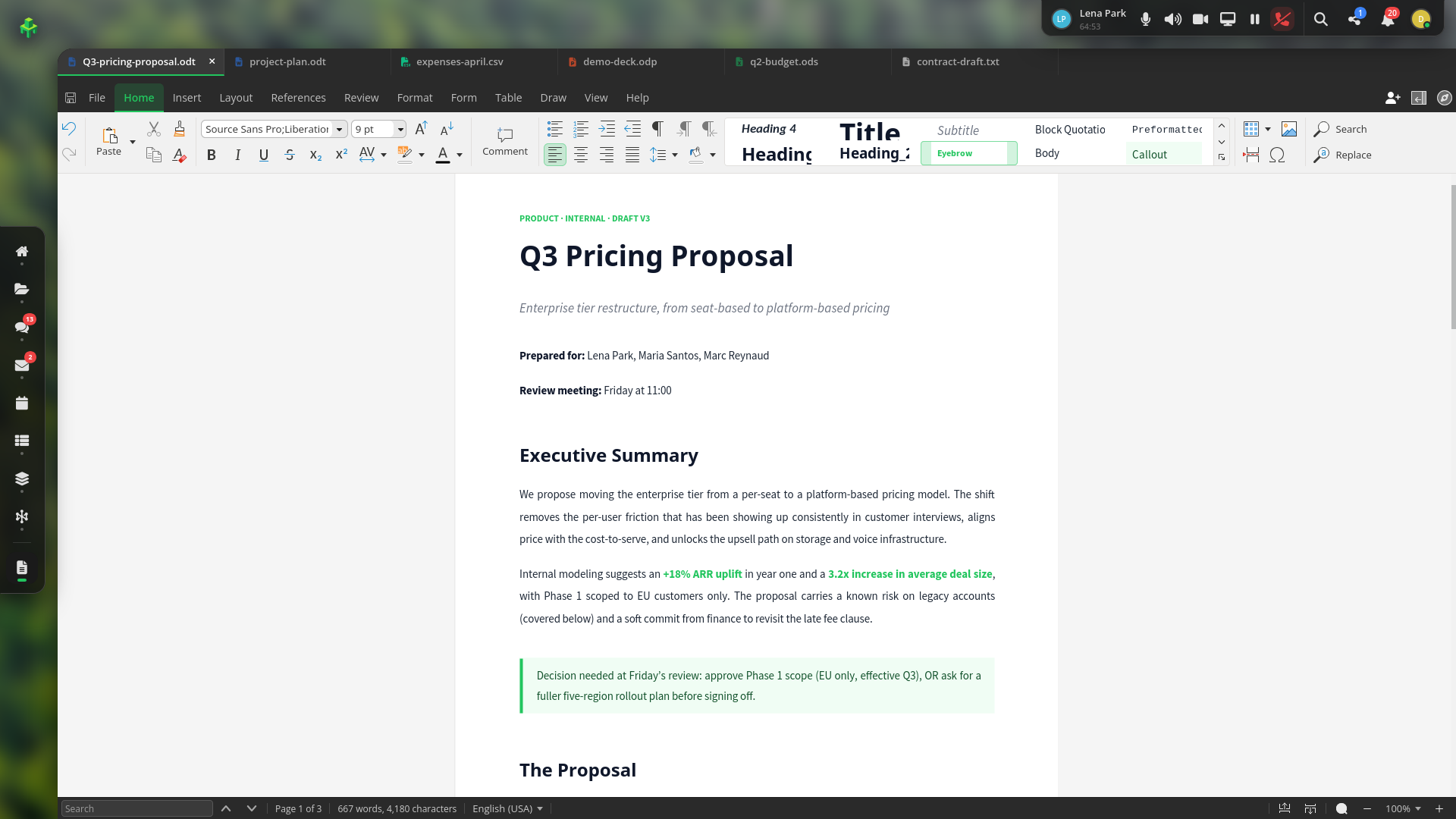Office Online editor screenshot